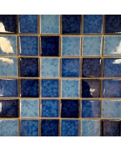 M48TG337 Meshed Mosaic Blue Mix Sheet 2x2