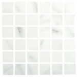 Square Mesh Calacatta Grey Matte 12x12