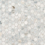 Capri Blue Round Honed Marble