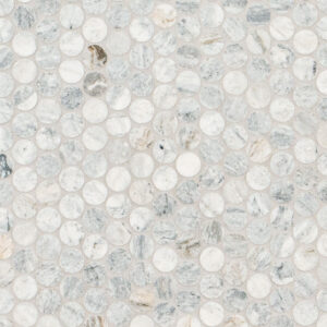 Capri Blue Round Honed Marble
