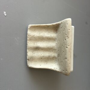 Vanity Soap Dish Travertine Look